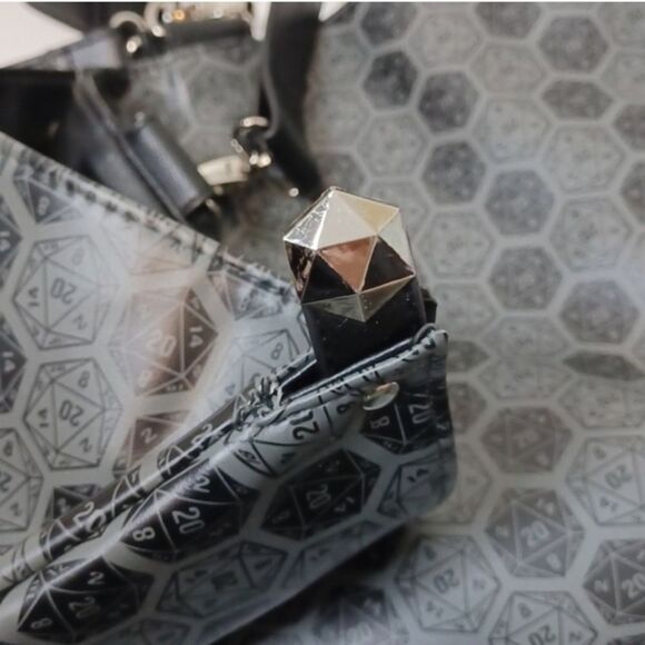 ThinkGeek Stylish Gray Hexagon Tote Bag - Picture 13 of 15